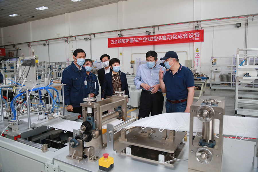 上工申貝集團領導赴上工富怡，慰問疫情期間堅守崗位的全體干部職工